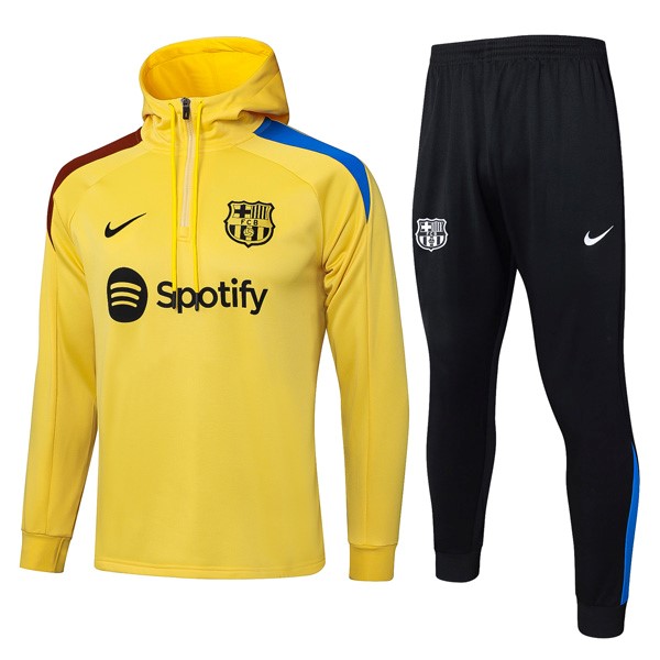 Sudadera Con Capucha Barcelona 2025/26 Amarillo 5